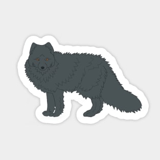 Blue Arctic Fox Sticker